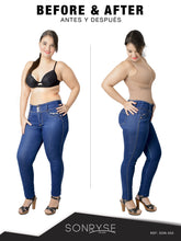 Load image into Gallery viewer, Fajas SONRYSE 052 | Colombian Full Body Shaper for Post Surgery with Built-in Bra | Butt Lifting Effect and Tummy Control - Pal Negocio