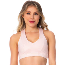 Load image into Gallery viewer, FLEXMEE 902032 Criss-Cross Pink Sports Bra
