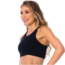Load image into Gallery viewer, FlexMee 902035 Racerback Black Sports Bra