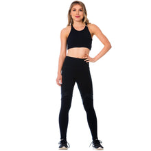 Load image into Gallery viewer, FlexMee 902035 Racerback Black Sports Bra