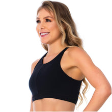 Load image into Gallery viewer, FlexMee 902035 Racerback Black Sports Bra