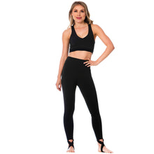 Load image into Gallery viewer, FlexMee 902036 Criss-Cross Black Sports Bra