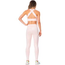 Load image into Gallery viewer, FLEXMEE 946164 High-Rise Shimmer Pink Sports Leggings
