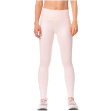Load image into Gallery viewer, FLEXMEE 946164 High-Rise Shimmer Pink Sports Leggings
