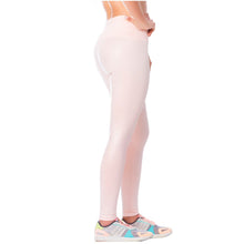 Load image into Gallery viewer, FLEXMEE 946164 High-Rise Shimmer Pink Sports Leggings