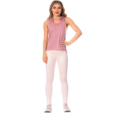 Load image into Gallery viewer, FLEXMEE 946164 High-Rise Shimmer Pink Sports Leggings
