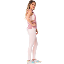 Load image into Gallery viewer, FLEXMEE 946164 High-Rise Shimmer Pink Sports Leggings