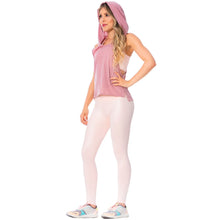 Load image into Gallery viewer, FLEXMEE 946164 High-Rise Shimmer Pink Sports Leggings