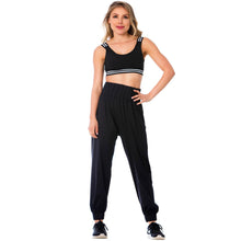 Load image into Gallery viewer, FLEXMEE  952054 High-Waisted Black Joggers
