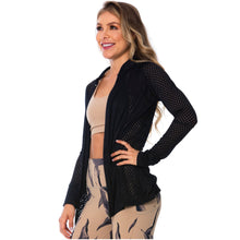 Load image into Gallery viewer, FLEXMEE 980010 See-Through Black Sports Jacket