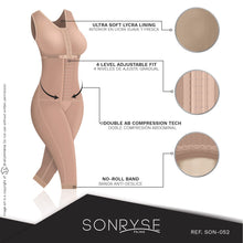 Load image into Gallery viewer, Fajas SONRYSE 052 | Colombian Full Body Shaper for Post Surgery with Built-in Bra | Butt Lifting Effect and Tummy Control - Pal Negocio