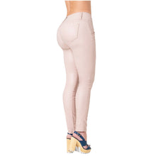 Load image into Gallery viewer, LOWLA 0719 | Faux Leather Mid Rise Jeans for Women - Pal Negocio