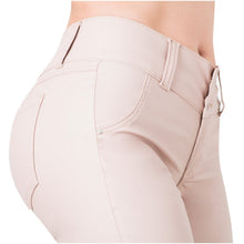 Load image into Gallery viewer, LOWLA 0719 | Faux Leather Mid Rise Jeans for Women - Pal Negocio