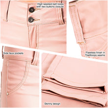 Load image into Gallery viewer, LOWLA 0719 | Faux Leather Mid Rise Jeans for Women - Pal Negocio