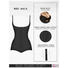 Load image into Gallery viewer, Fajas Salome 0413| Butt Lifter Tummy Control Shapewear for Women | Open Bust Hiphugger Bodysuit | Powernet - Pal Negocio