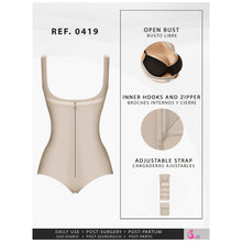 Load image into Gallery viewer, Fajas Salome 0419 | Butt Lifter Hiphugger Mid Thigh Body Shaper | Open Bust Tummy Control Shapewear for Women | Powernet - Pal Negocio