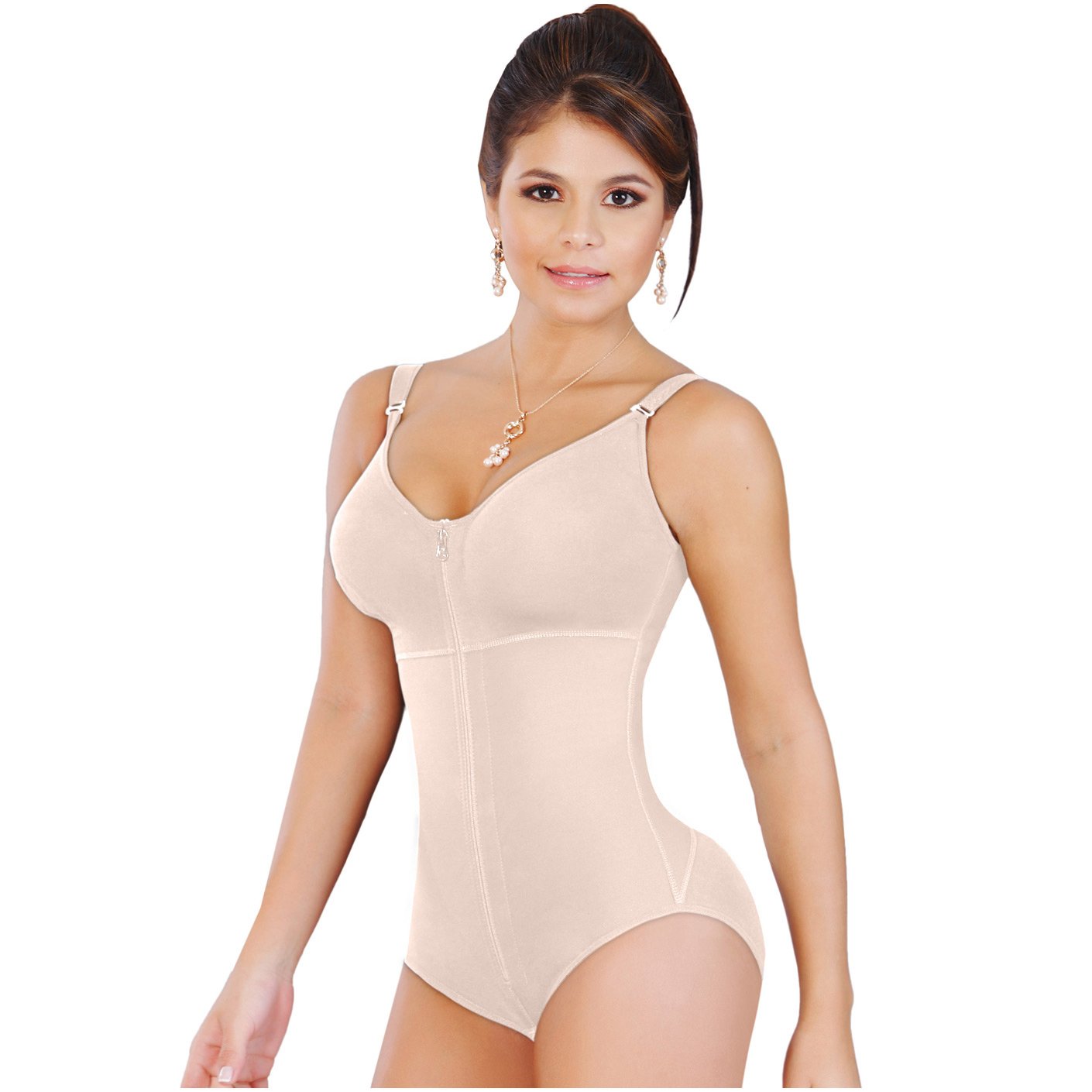 Fajas Salome 0420, Hiphugger Body Shaper with Bra