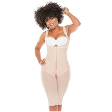 Load image into Gallery viewer, Fajas Salome 0517 | Post Surgery Stage 1 Butt Lifter Full Bodysuit | Open Bust Knee Length Body Shaper for Women | Powernet - Pal Negocio