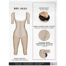 Load image into Gallery viewer, Fajas Salome 0525 | Post Surgery Bodysuit Full Body Shaper for Women | Tummy Control Butt Lifter Knee Length Shapewear with Sleeves | Powernet - Pal Negocio