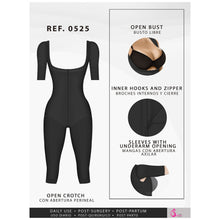 Load image into Gallery viewer, Fajas Salome 0525 | Post Surgery Bodysuit Full Body Shaper for Women | Tummy Control Butt Lifter Knee Length Shapewear with Sleeves | Powernet - Pal Negocio