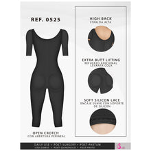 Load image into Gallery viewer, Fajas Salome 0525 | Post Surgery Bodysuit Full Body Shaper for Women | Tummy Control Butt Lifter Knee Length Shapewear with Sleeves | Powernet - Pal Negocio