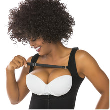 Load image into Gallery viewer, Fajas Salome 0517 | Post Surgery Stage 1 Butt Lifter Full Bodysuit | Open Bust Knee Length Body Shaper for Women | Powernet - Pal Negocio