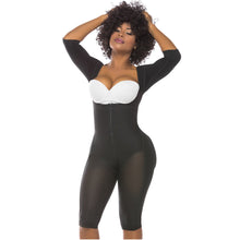 Load image into Gallery viewer, Fajas Salome 0525 | Post Surgery Bodysuit Full Body Shaper for Women | Tummy Control Butt Lifter Knee Length Shapewear with Sleeves | Powernet - Pal Negocio