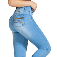 Load image into Gallery viewer, DRAXY 1317 Colombian Skinny Wide Waistband Denim Butt lifter Jeans - Pal Negocio
