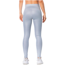 Load image into Gallery viewer, FLEXMEE 946137 High-Rise Shimmer Silver Sports Leggings
