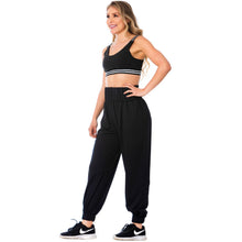Load image into Gallery viewer, FLEXMEE  952054 High-Waisted Black Joggers
