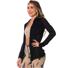 Load image into Gallery viewer, FLEXMEE 980010 See-Through Black Sports Jacket
