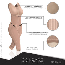 Load image into Gallery viewer, Fajas SONRYSE 052 | Colombian Full Body Shaper for Post Surgery with Built-in Bra | Butt Lifting Effect and Tummy Control - Pal Negocio
