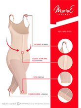 Load image into Gallery viewer, Fajas MariaE 9702 | Postsurgical Full Body Shaper for Women | Open Bust with Front Closure - Pal Negocio
