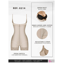 Load image into Gallery viewer, Fajas Salome 0214 | Mid Thigh Strapless Body Shaper for Dresses | Tummy Control &amp; Butt Lifting Shapewear for Dress - Pal Negocio
