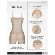 Load image into Gallery viewer, Fajas Salome 0214 | Mid Thigh Strapless Body Shaper for Dresses | Tummy Control &amp; Butt Lifting Shapewear for Dress - Pal Negocio

