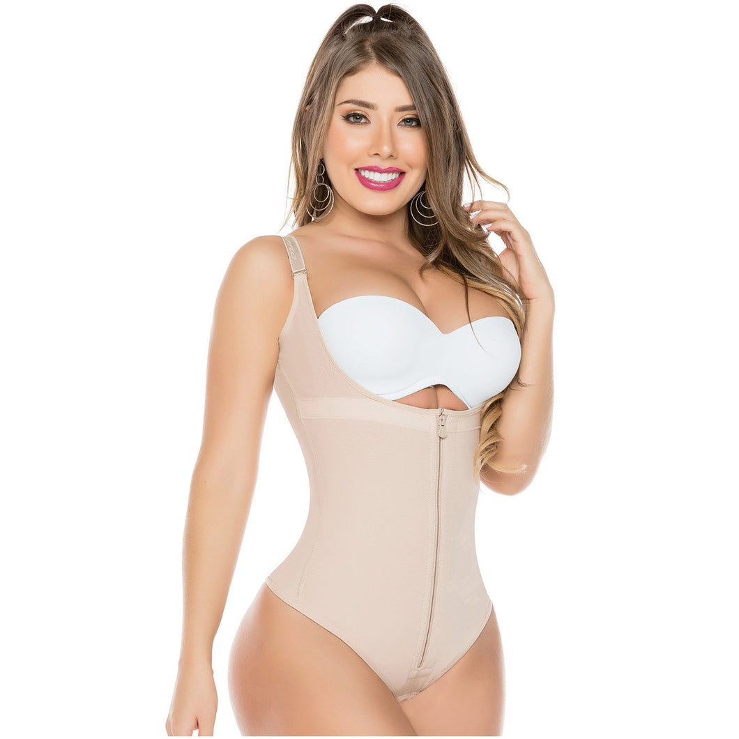 Fajas Salome 0351 | Open Bust Thong Tummy Control Shapewear for Women | Powernet - Pal Negocio