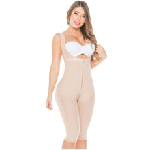 Load image into Gallery viewer, Fajas Salome 0520 | Open Bust Post Surgery Full Body Shaper for Women | Butt Lifter Knee Length Bodysuit | Powernet - Pal Negocio
